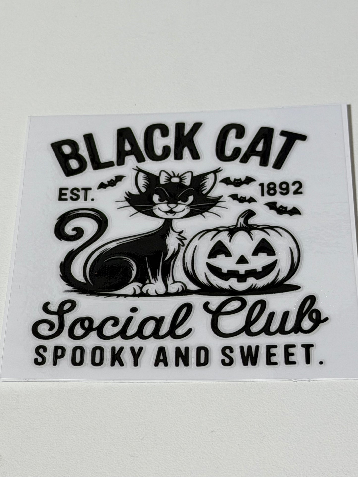 Black Halloween Decal 16oz/20oz