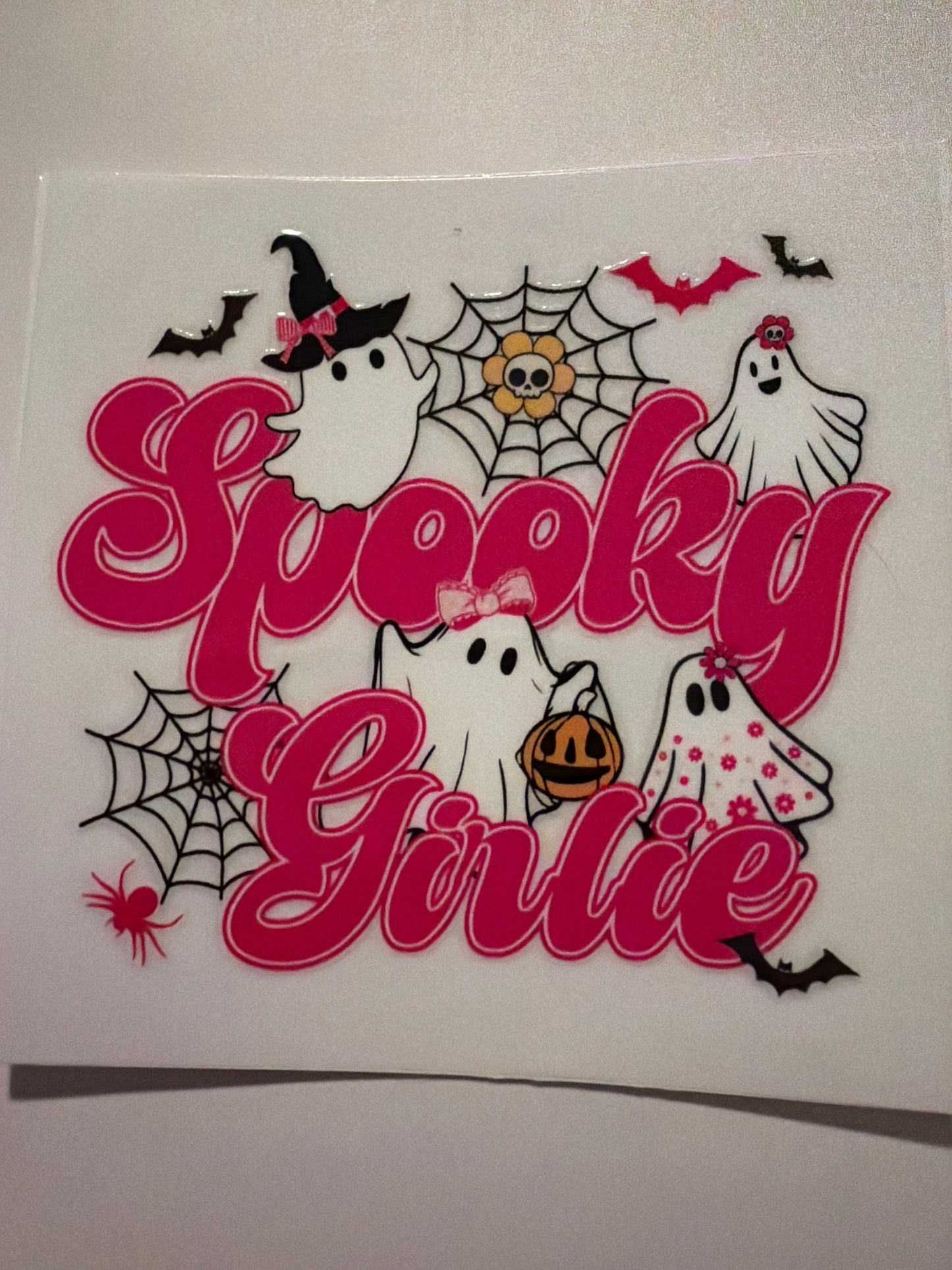 Pink Halloween & Breast Cancer Decals 16oz & 20oz Can Cups