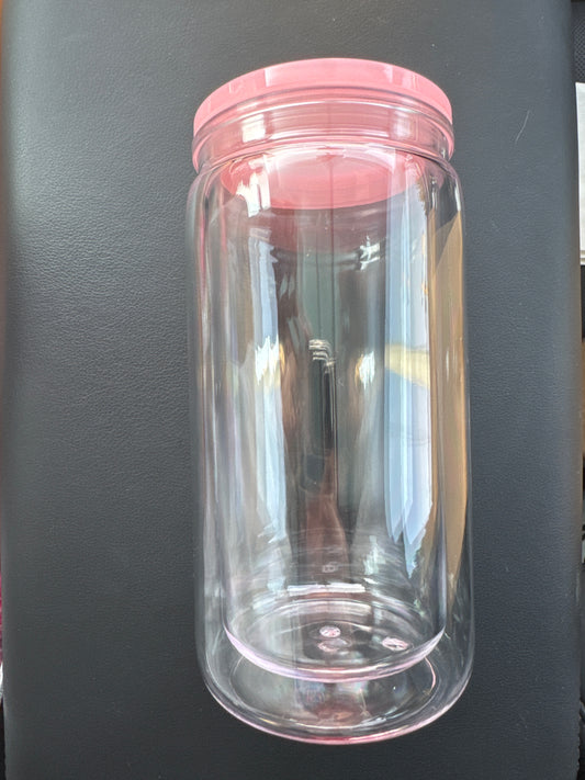 Snow Globe Can Tumbler 16 oz