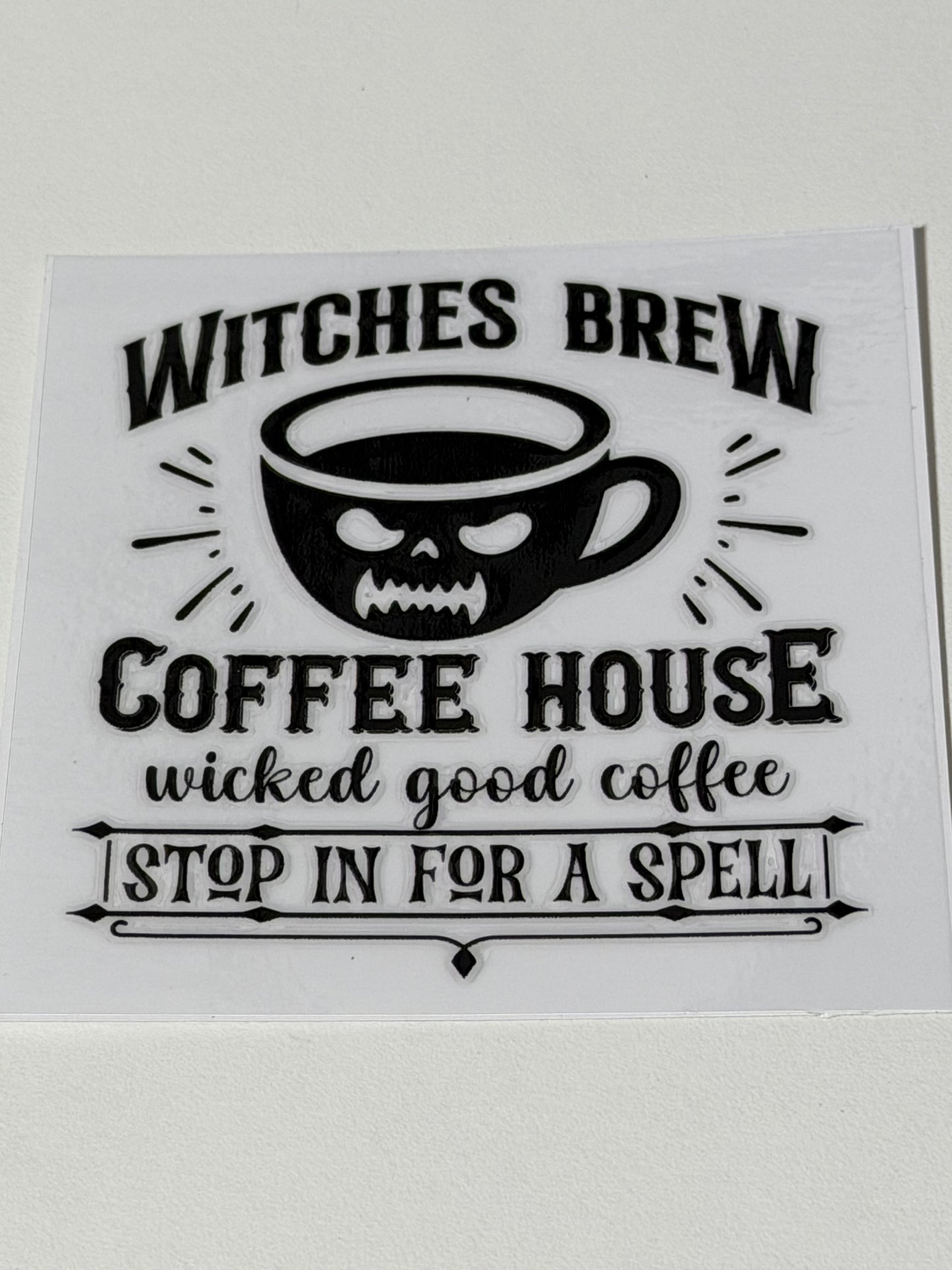 Black Halloween Decal 16oz/20oz