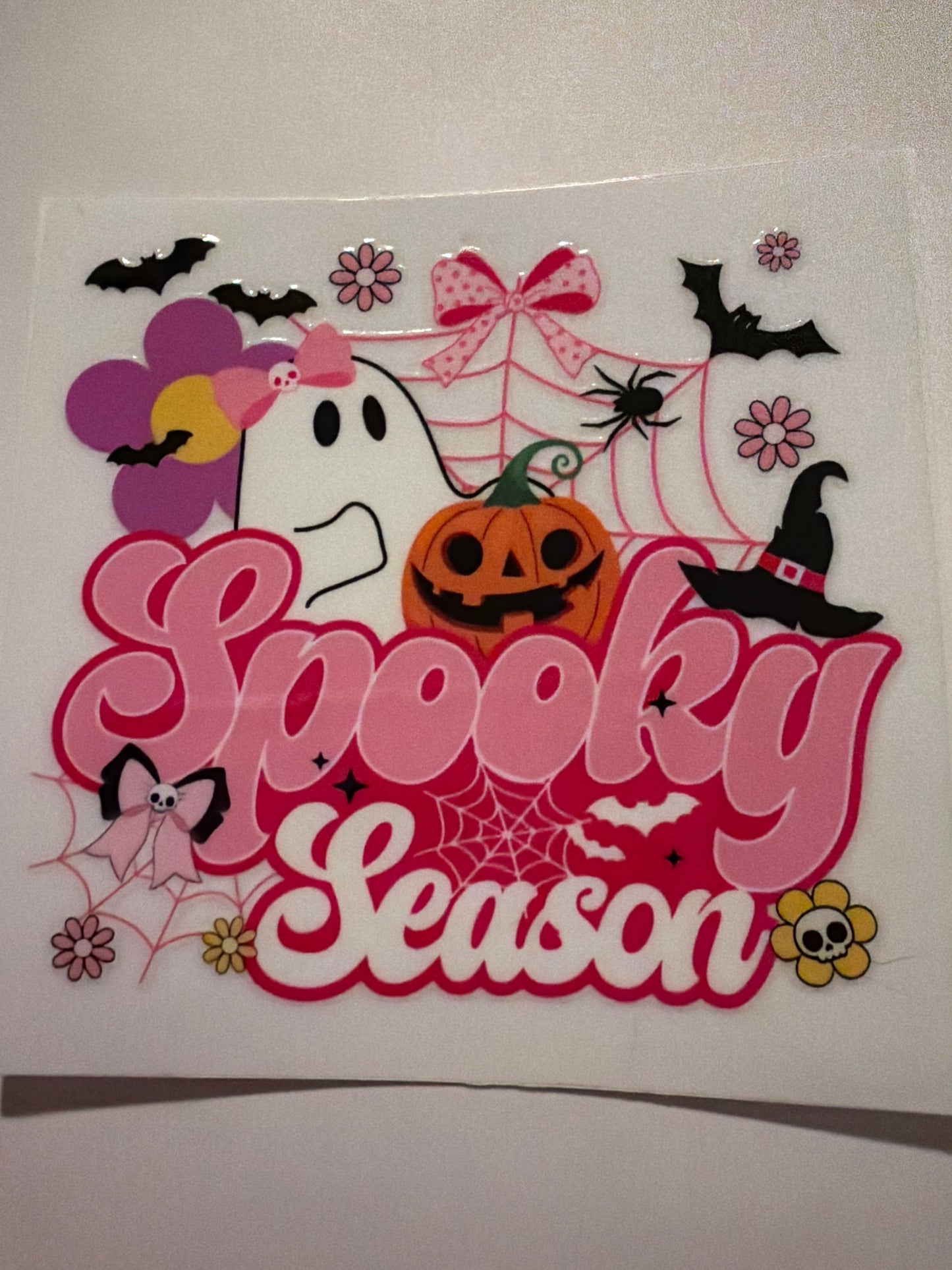 Pink Halloween & Breast Cancer Decals 16oz & 20oz Can Cups
