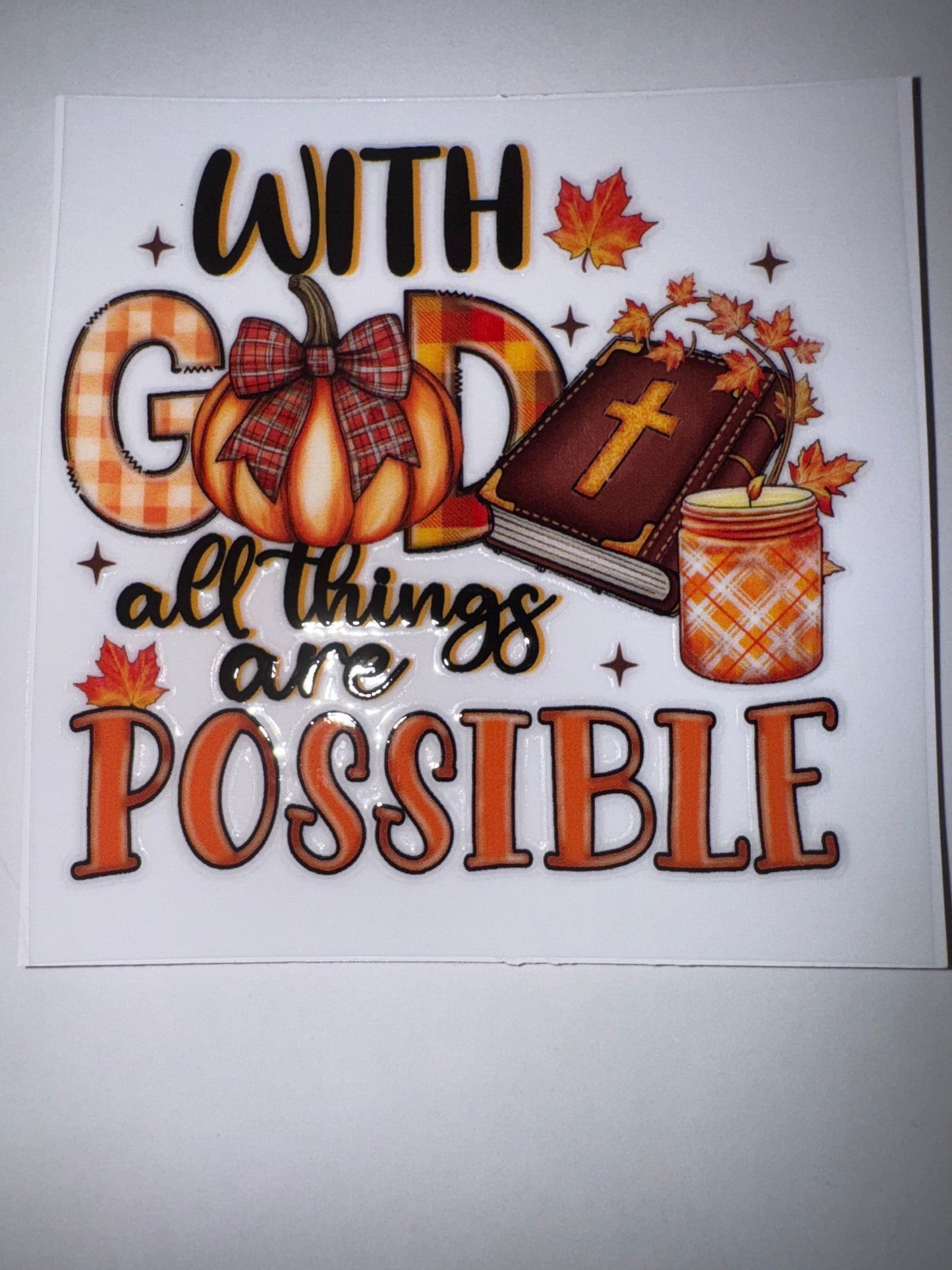 Fall Decal 16oz & 20oz Can Cups