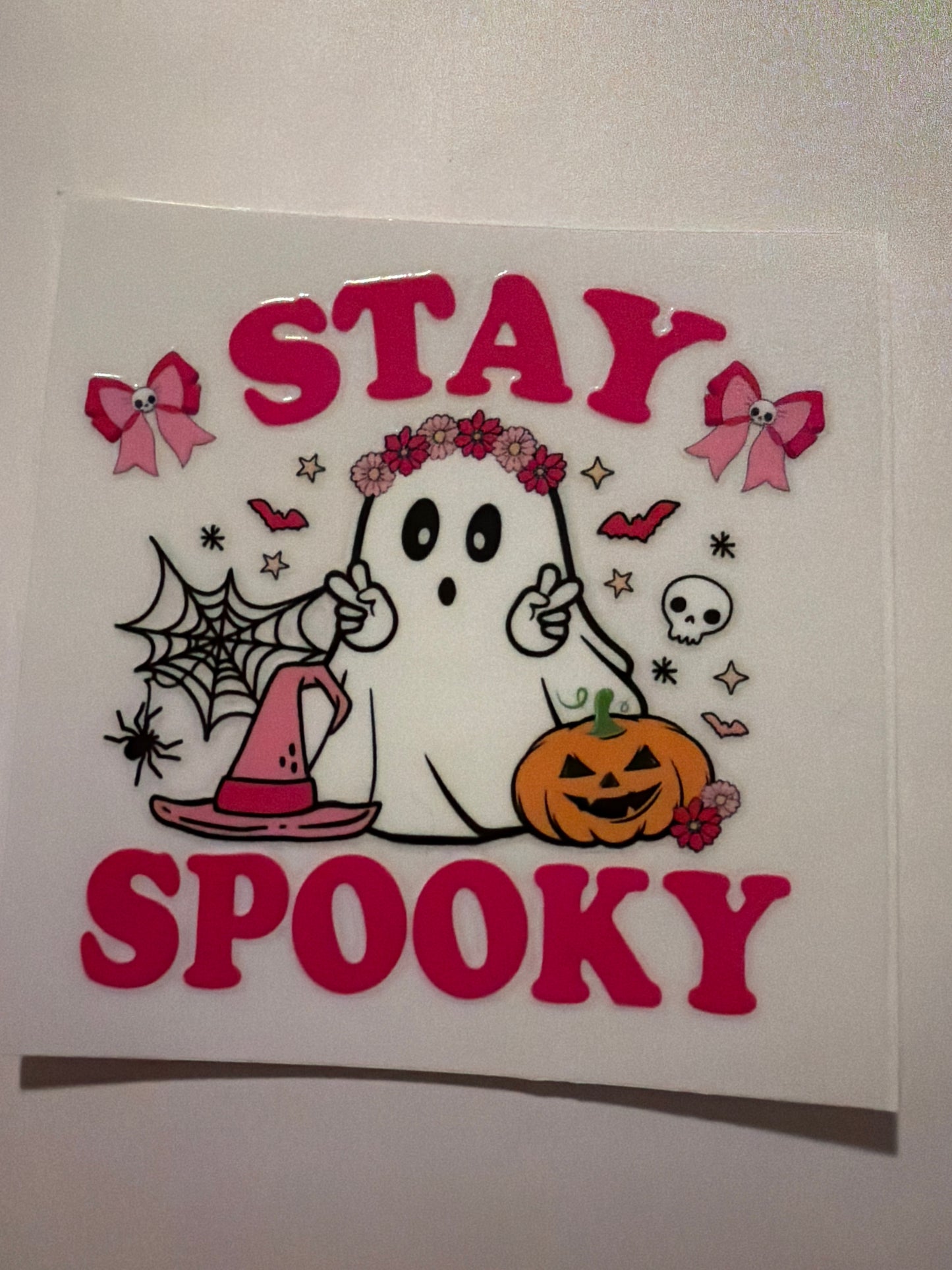 Pink Halloween & Breast Cancer Decals 16oz & 20oz Can Cups