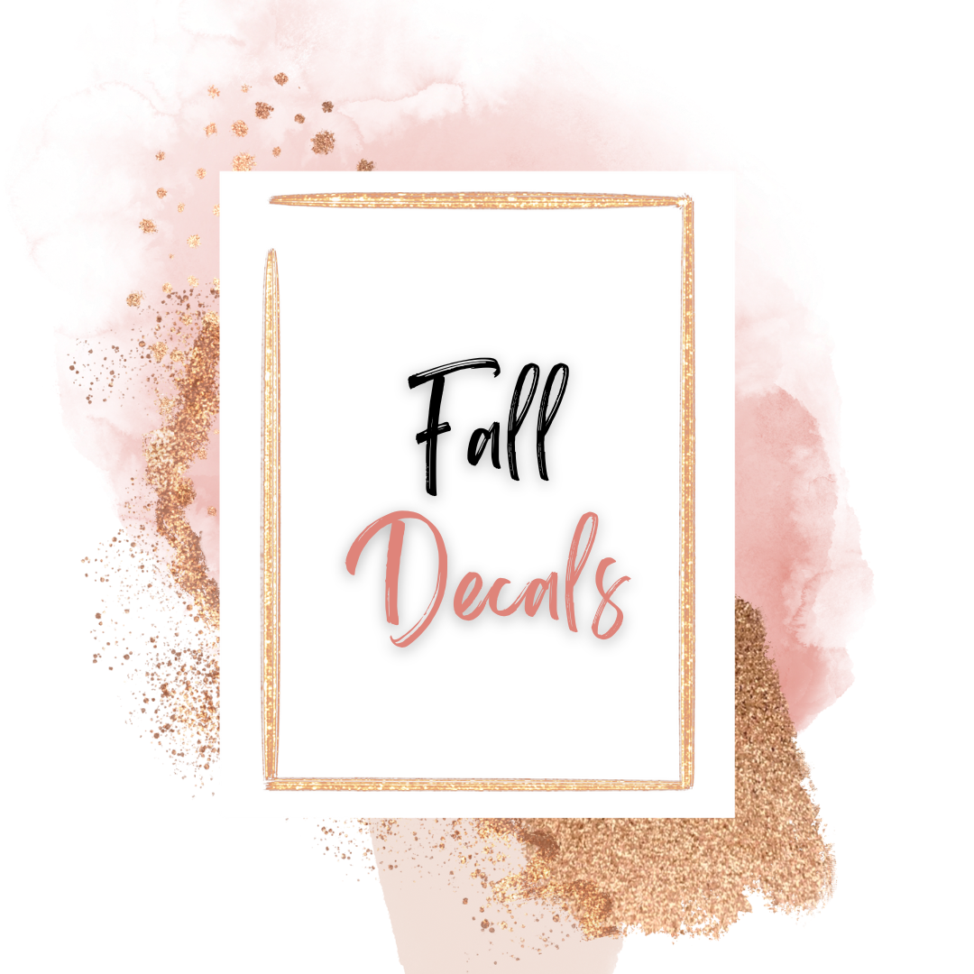 Fall Decal 16oz & 20oz Can Cups