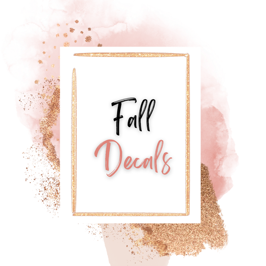 Fall Decal 16oz & 20oz Can Cups