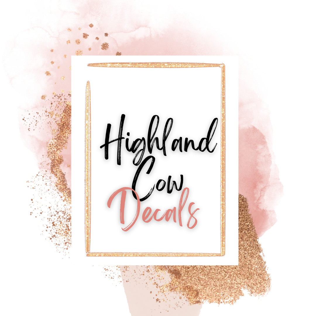 Highland Cow Decals