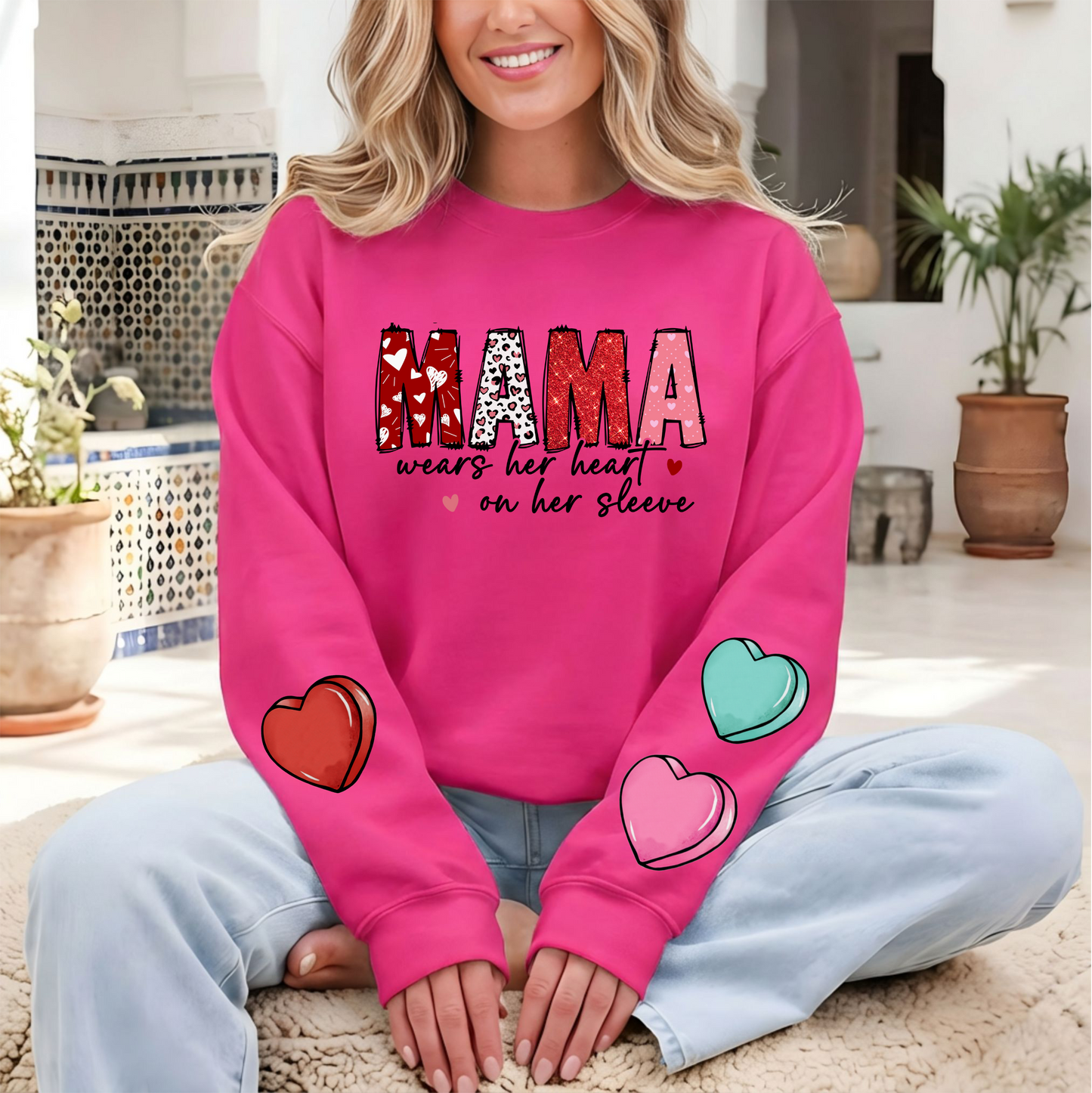 This Mama Wears Her Heart On Her Sleeve