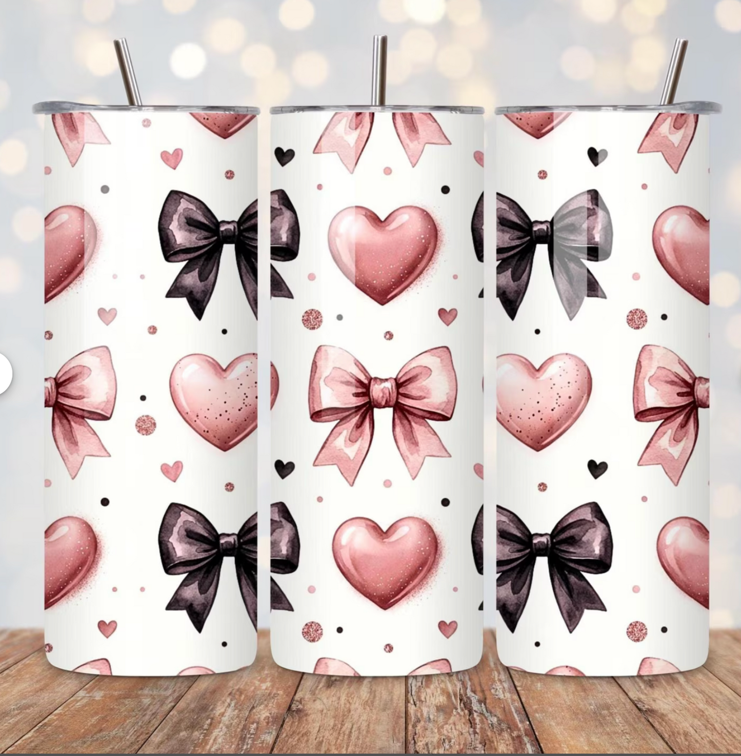 Heart & Bow - Stainless Steel Tumbler
