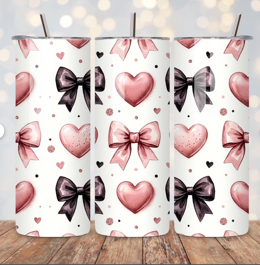 Heart & Bow - Stainless Steel Tumbler