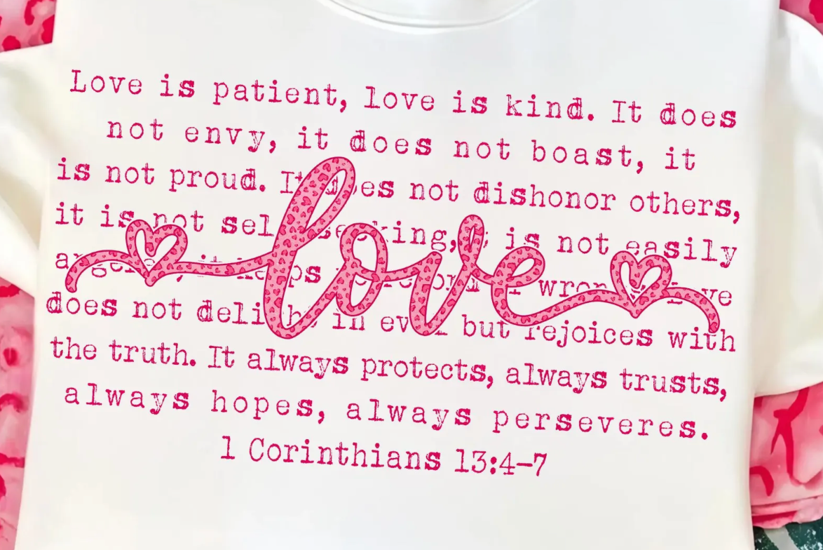 Valentine Apparel Designs - MUST BE PURCHASED WITH A APPAREL ITEM.