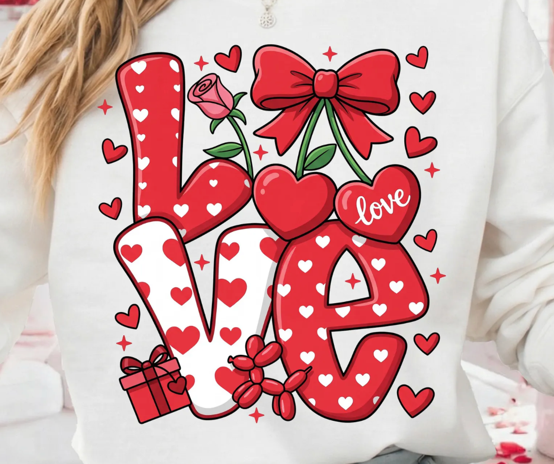 Valentine Apparel Designs - MUST BE PURCHASED WITH A APPAREL ITEM.
