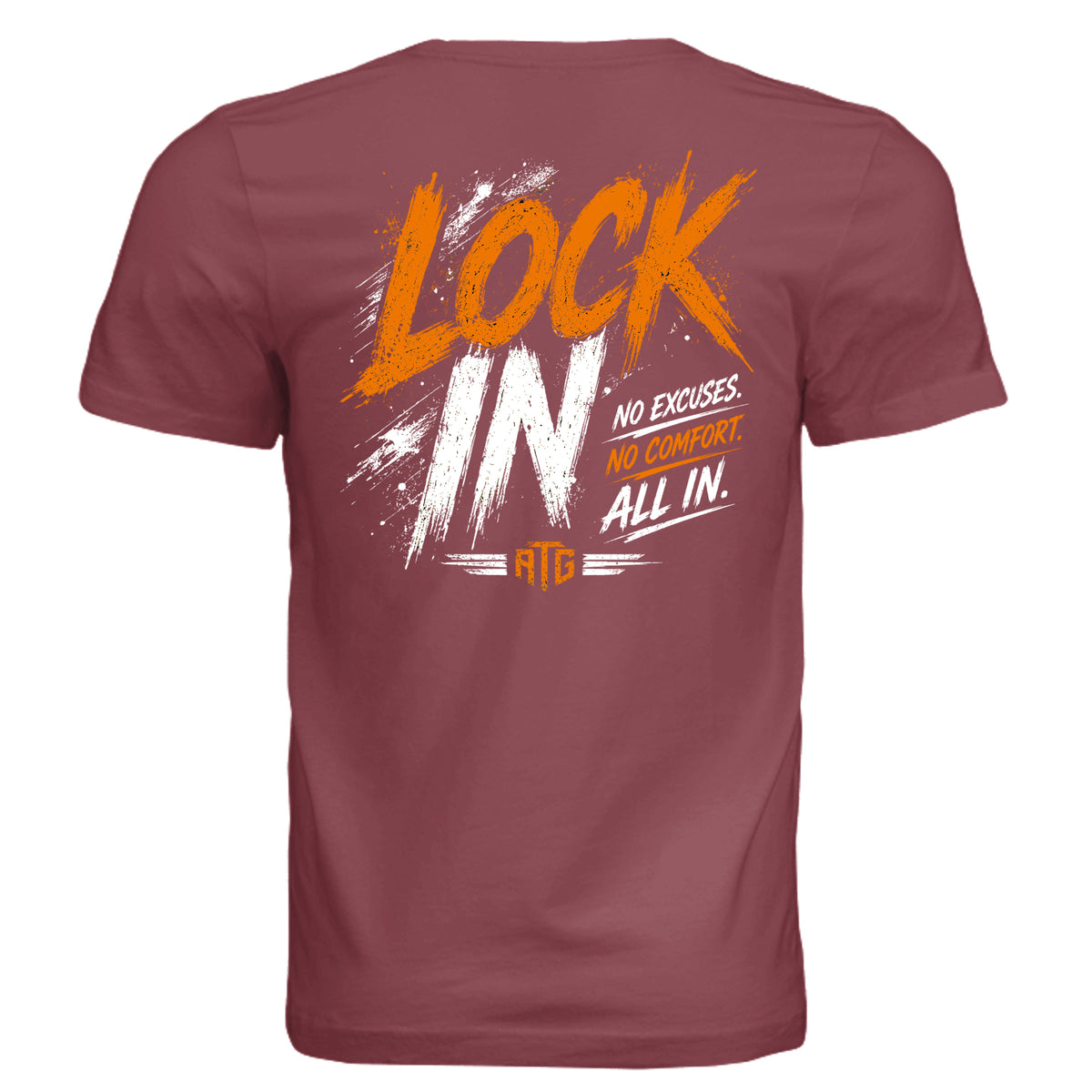 Solid Maroon Triblend - 3413C - BACK