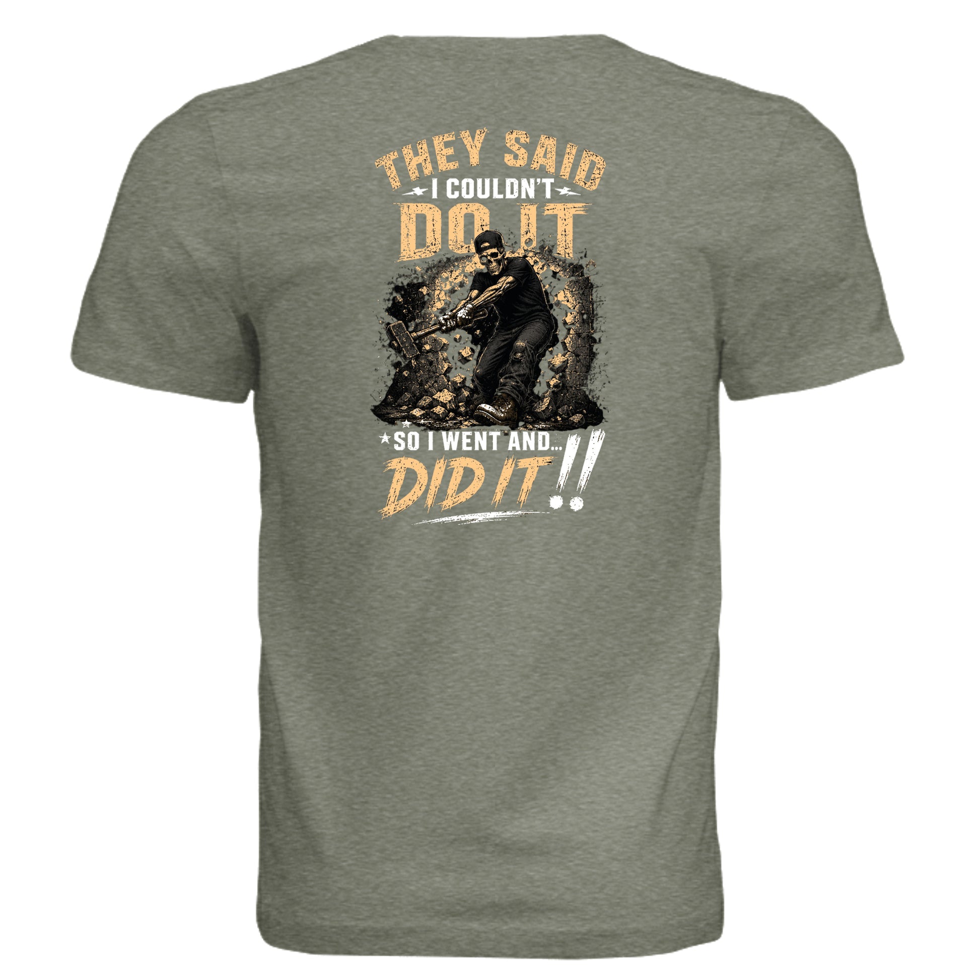 Military Green Triblend - 3413C - BACK