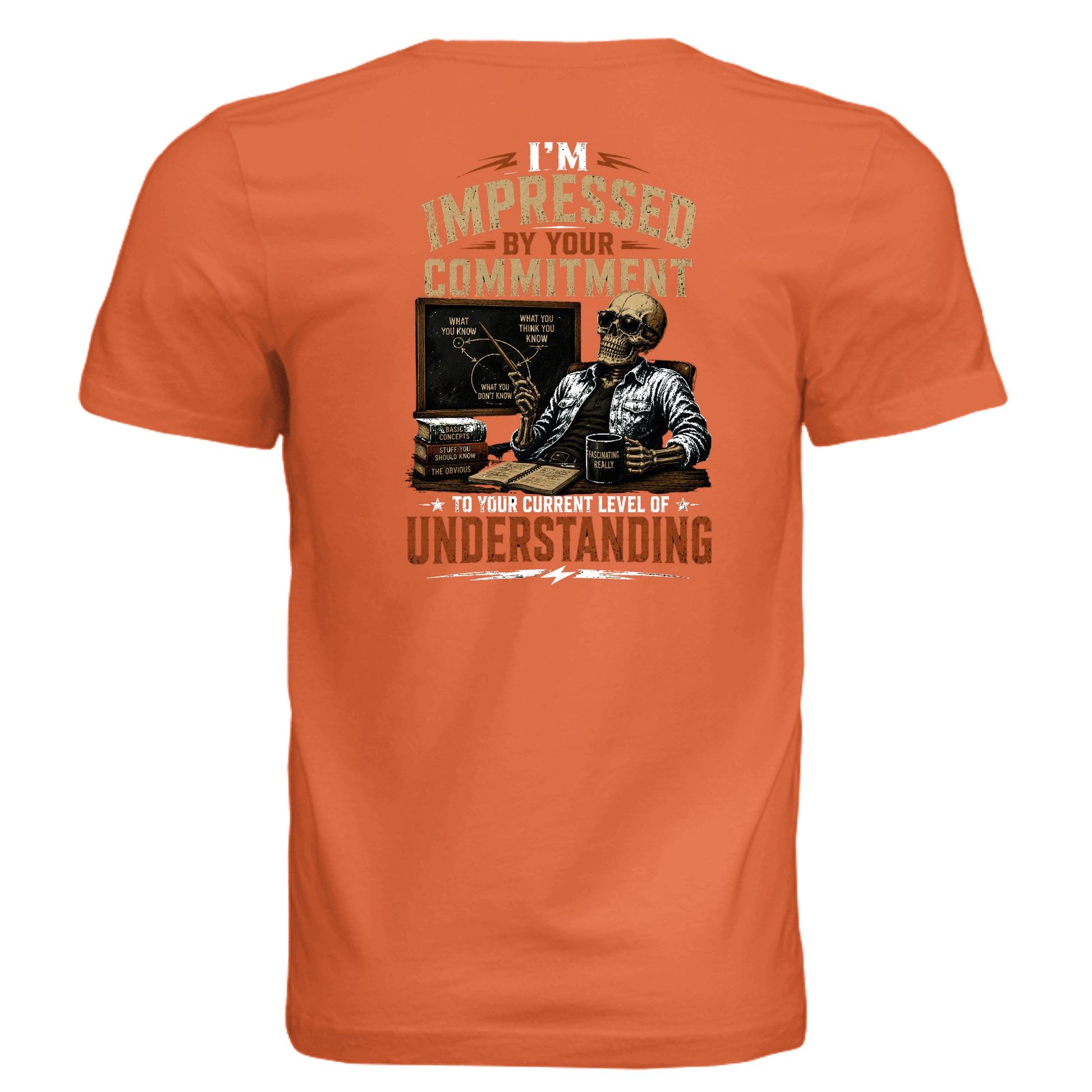 Solid Orange Triblend - 3413C - BACK